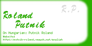 roland putnik business card